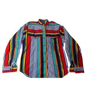 Vintage Sz 5/6 Small Roper Shirt Women’s Striped Western Cowgirl Rodeo 90s